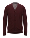 Jeordie's Cardigans In Maroon