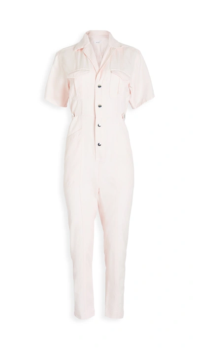 A.l.c Petra Short-sleeve Jumpsuit In Pink