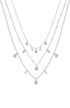 Ettika Multistrand Necklace In Silver