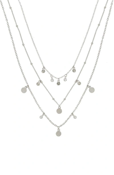 Ettika Multistrand Necklace In Silver