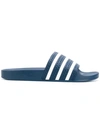 Adidas Originals Adilette Stripe Sport Slide In Navy