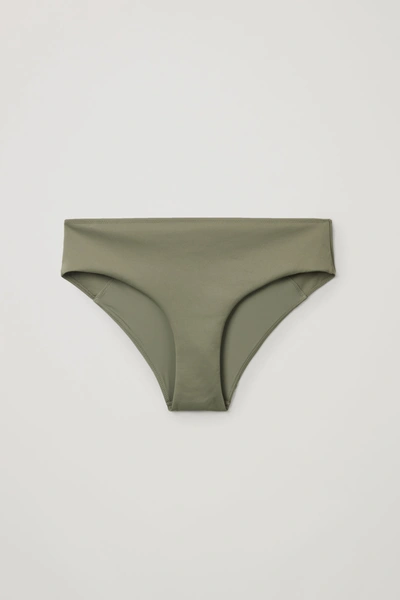 Cos Brazilian-fit Bikini Bottoms In Green