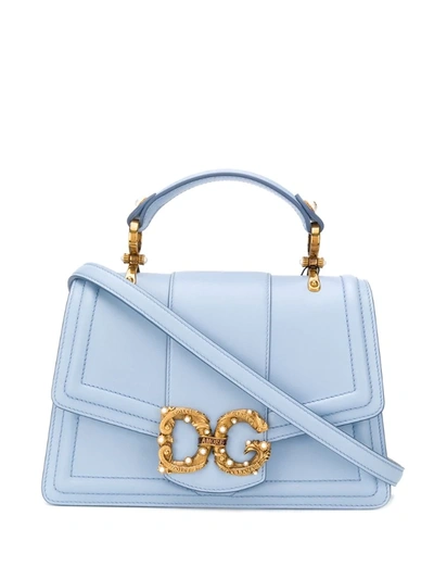 Dolce & Gabbana Dg Amore Shoulder Bag In Cielo 1