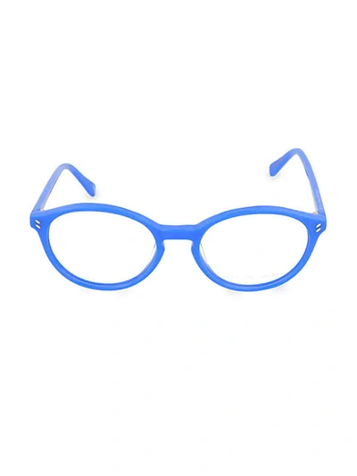 Stella Mccartney Girl's 47mm Oval Optical Glasses In Electric Blue