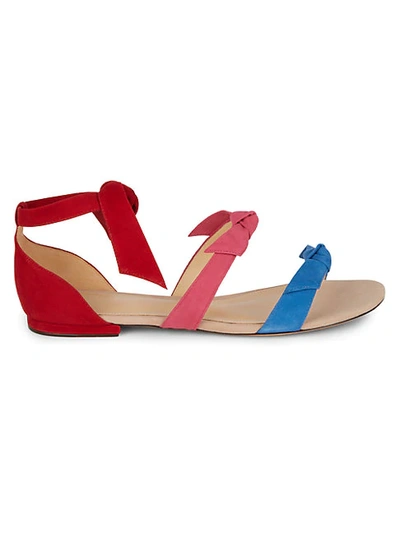 Alexandre Birman Lolita Suede Sandals In Imperial Blue