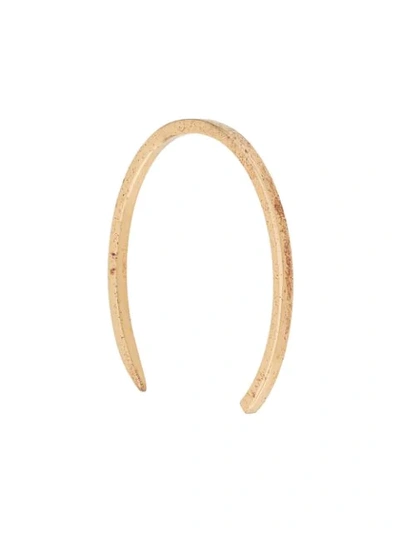 Alan Crocetti Textured Cuff Bangle In Gold