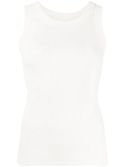 Styland Organic Cotton-blend Vest Top In 白色
