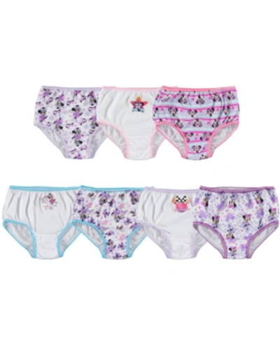 Disney Kids' 's Minnie Mouse Cotton Panties, 7-pack, Toddler Girls