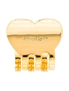 Ambush Small Heart-shaped Brass Hair Clip In Gold