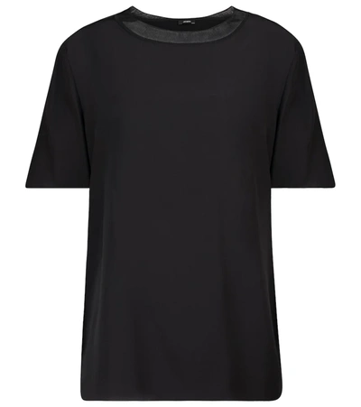 Joseph Rubin Crepe De Soie T-shirt In Black