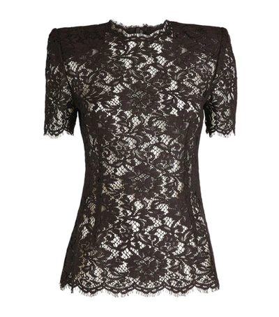 Dolce & Gabbana Lace Short-sleeved Top