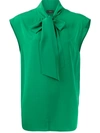 Joseph Nancy Crepe De Chine Blouse In Green