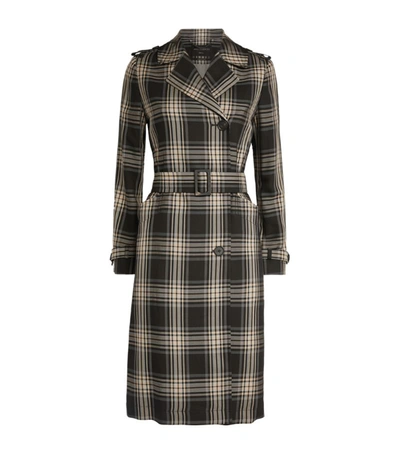 Allsaints Chiara Check Trench Coat