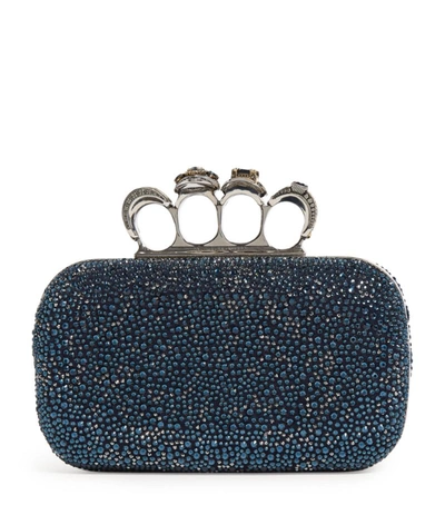 Alexander Mcqueen Embellished Four-ring Clutch Bag