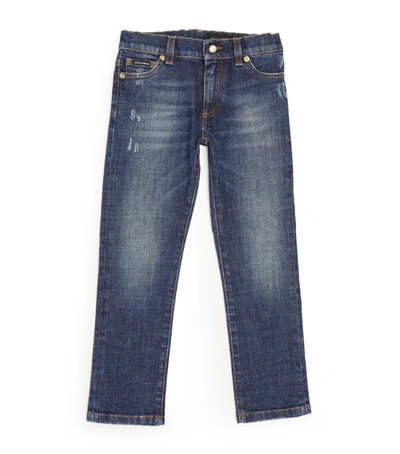 Dolce & Gabbana Kids Distressed Jeans (8-12 Years) In Multi