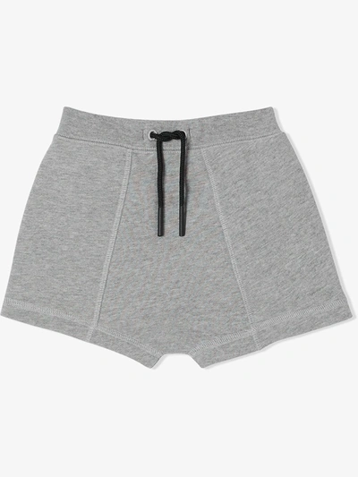 Burberry Babies' Joggingshorts Mit Logo-streifen In Grey