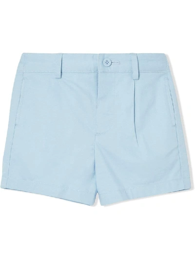 Burberry Babies' Kids Cotton Logo Shorts (6-24 Months) In Blue