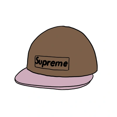 Pre-owned Supreme  2-tone Denim Camp Cap Brown