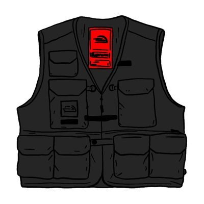 Pre-owned Supreme  The North Face Cargo Vest Black