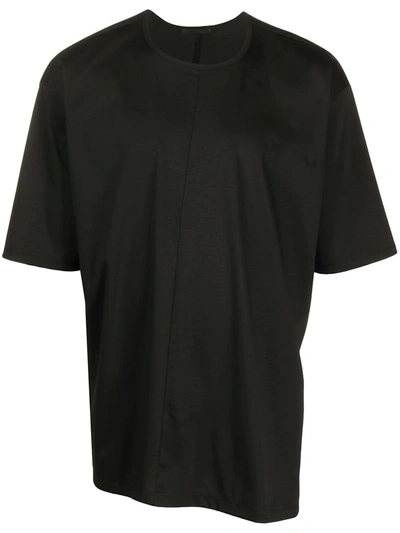 The Viridi-anne Short Sleeve Poplin T-shirt In Black