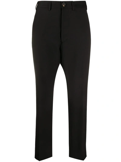 Vivienne Westwood Anglomania High-waisted Cropped Trousers In Black