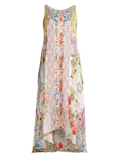 Johnny Was Abeline Handkerchief Slip Dress In Multi