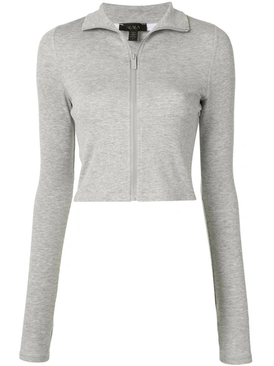 Alala Rise Zip Up Sweatshirt In Grey