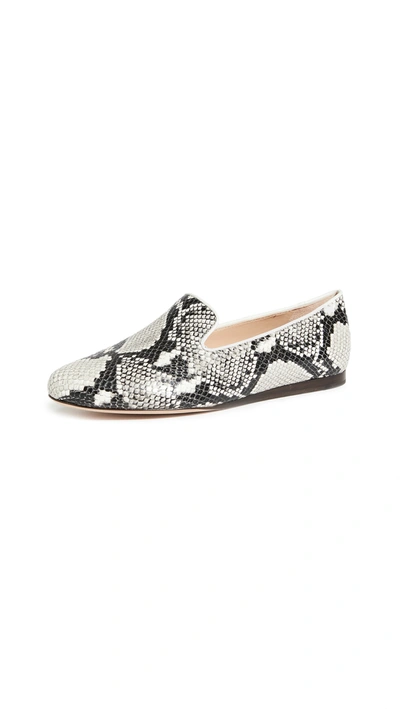 Veronica Beard Griffin 2 Loafers In Natural Snake Print