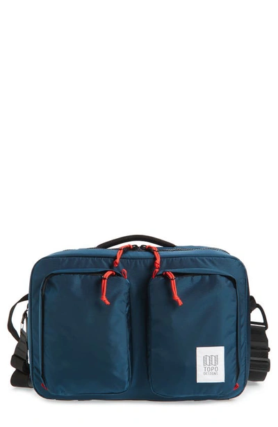 Topo Designs Global Convertible Briefcase In Navy