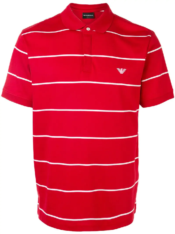 armani red polo shirt