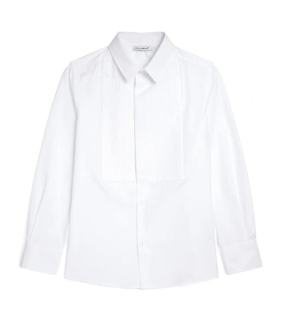 Dolce & Gabbana Kids' Classic Cotton Shirt (8-12 Years) In White