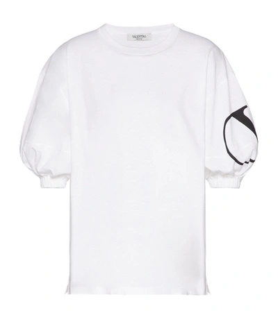 Valentino Vlogo Puff Sleeve T-shirt