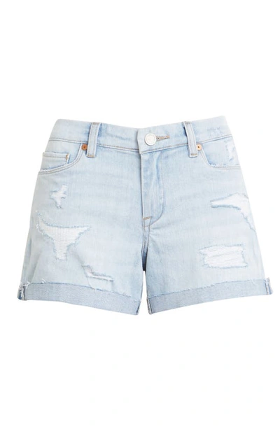 Blanknyc Boyfriend Denim Shorts In Maritime