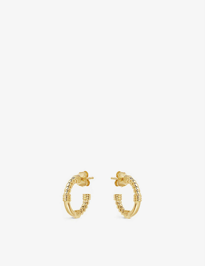Missoma 18ct Yellow Gold-plated Vermeil Sterling-silver Mini Hoop Earrings In 18ct Gold Plated Vermeil