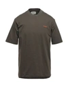 Ptrcrs By Christian Petrini Crew-neck Cotton T-shirt In Military Green