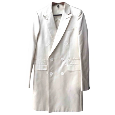 Pre-owned Dior Coat In White