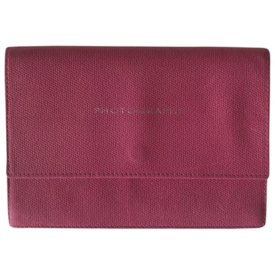 Pre-owned Smythson Leather Purse In Pink