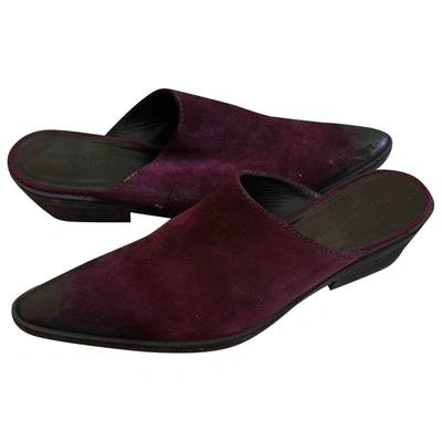 Pre-owned Haider Ackermann Purple Suede Sandals