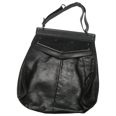 Pre-owned Saint Laurent Leather Handbag In Black