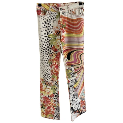 Pre-owned Just Cavalli Large Trousers In Multicolour