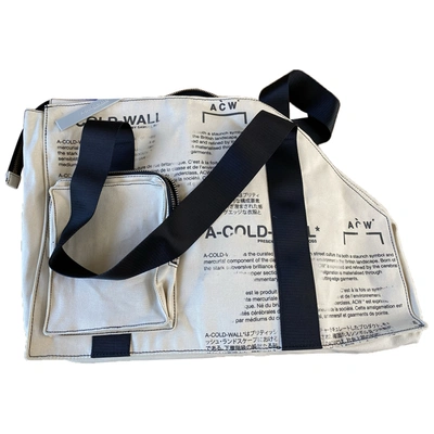 Pre-owned A-cold-wall* Bag In White