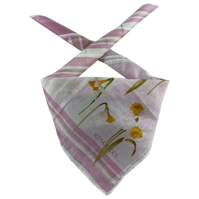 Pre-owned Nina Ricci Silk Handkerchief In Multicolour