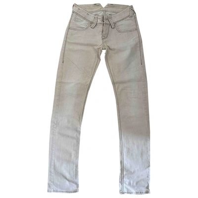 Pre-owned Cycle Slim Jeans In Beige