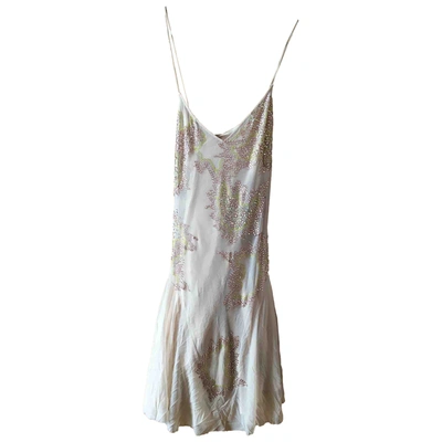 Pre-owned Topshop Unique Mid-length Dress In Beige