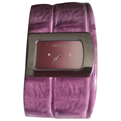 Pre-owned Roberto Cavalli Watch In Pink