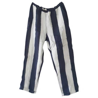 Pre-owned Humanoid Multicolour Linen Trousers