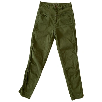 Pre-owned Closed Green Cotton Trousers