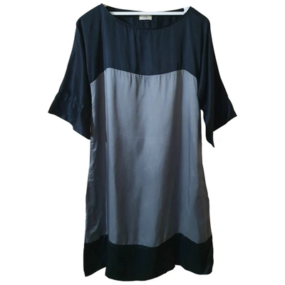 Pre-owned Mads Nørgaard Mid-length Dress In Silver