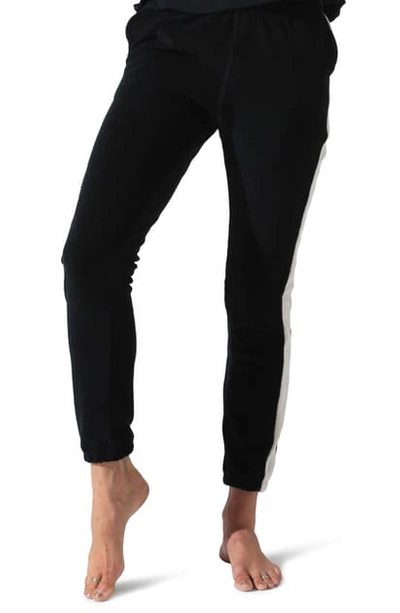 Electric & Rose Huntley Joggers In Onyx Off White