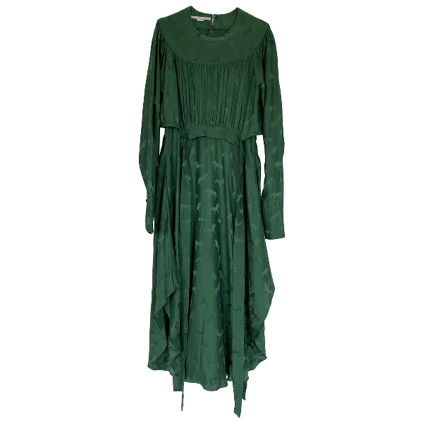 Pre-owned Stella Mccartney Green Dress | ModeSens